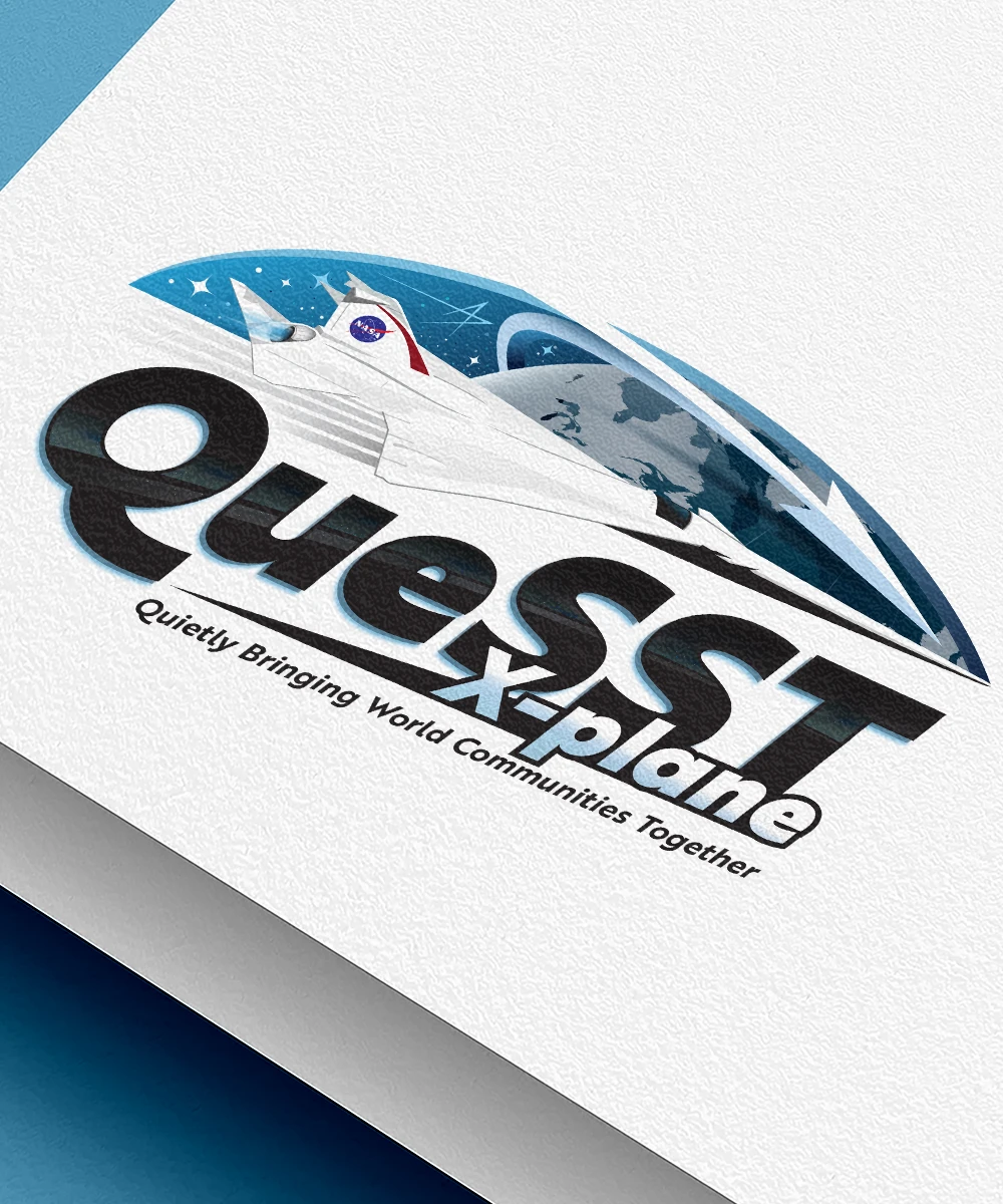 QueSST logo mockup slider