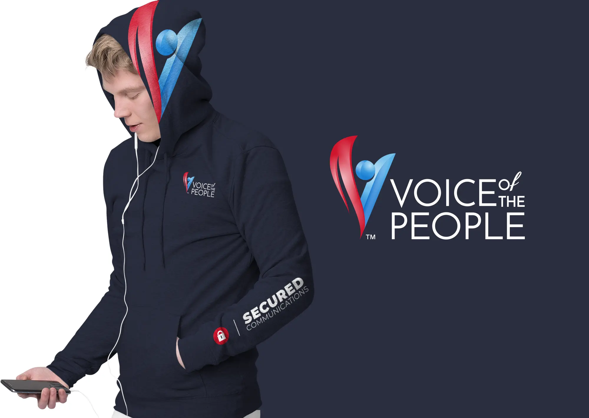 VOTP front of hoodie